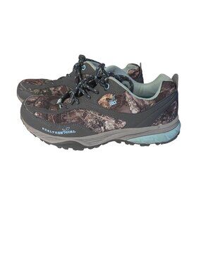 Realtree girl gray blue and camo sneakers MsTrail size 9